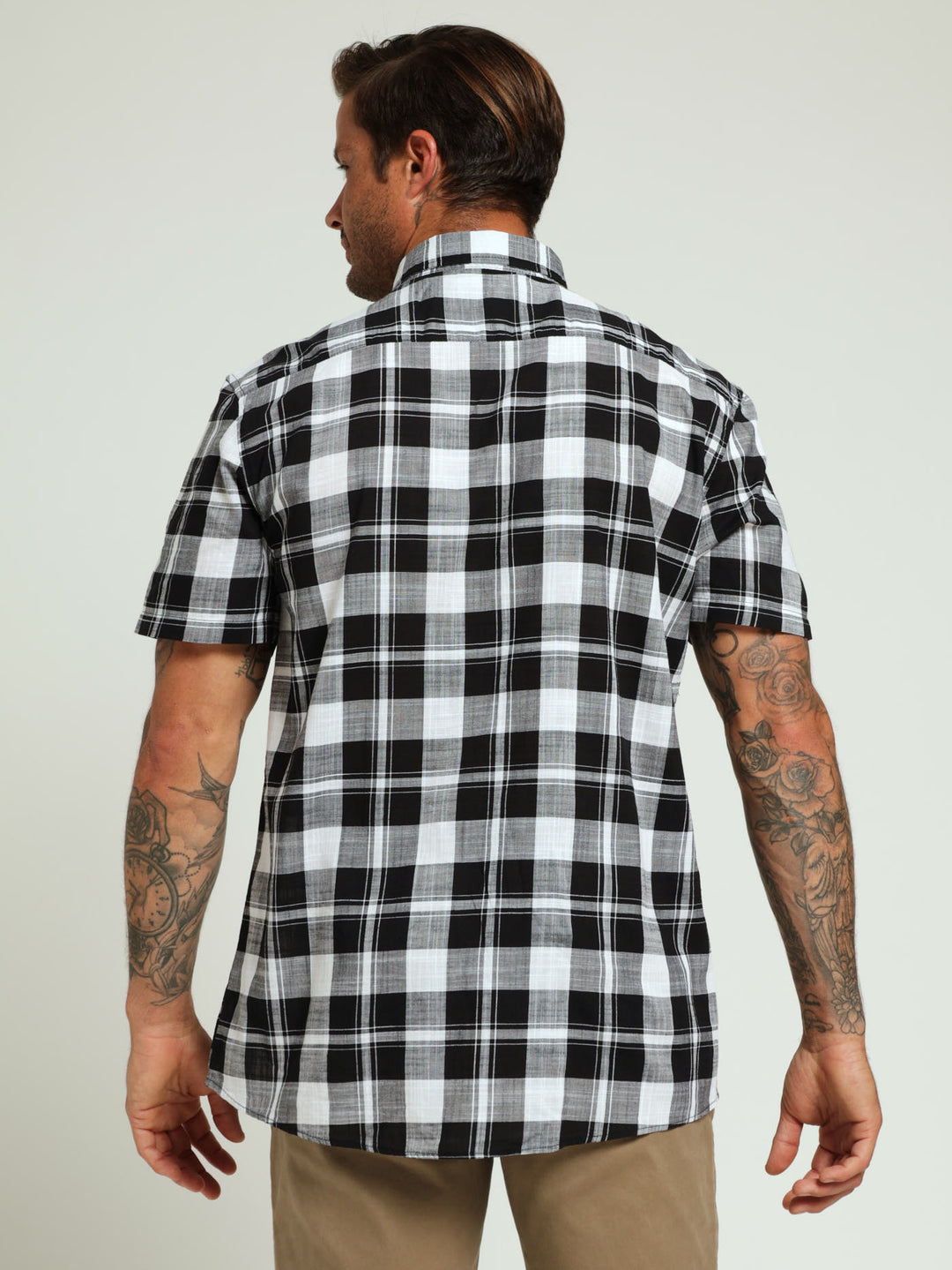 Big Check Shirt - Black/White