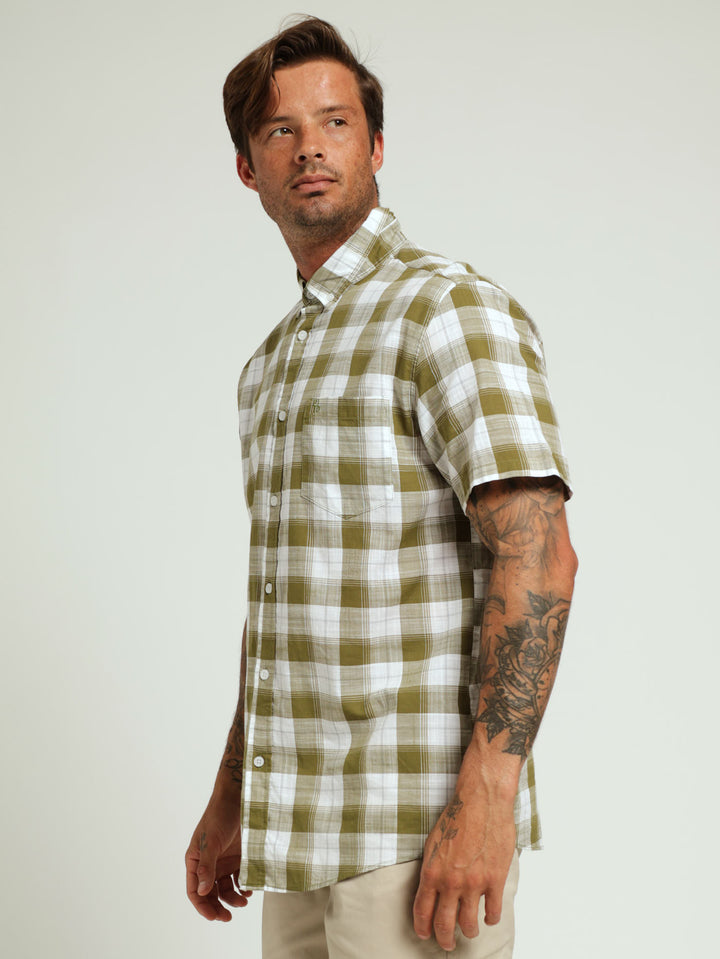 Check Shirt - Olive