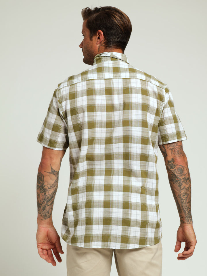 Check Shirt - Olive