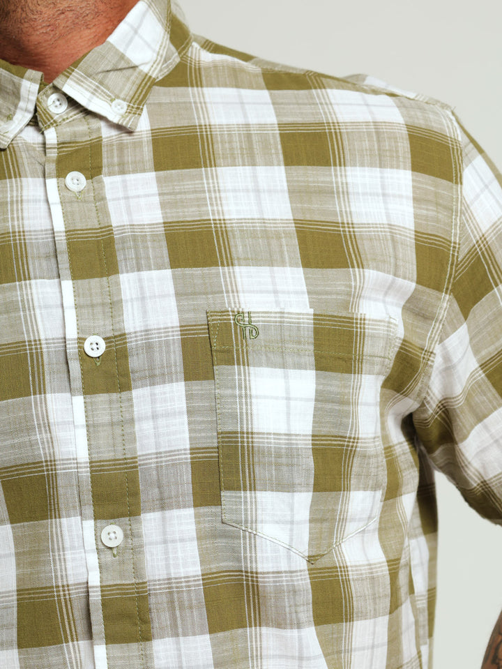 Check Shirt - Olive