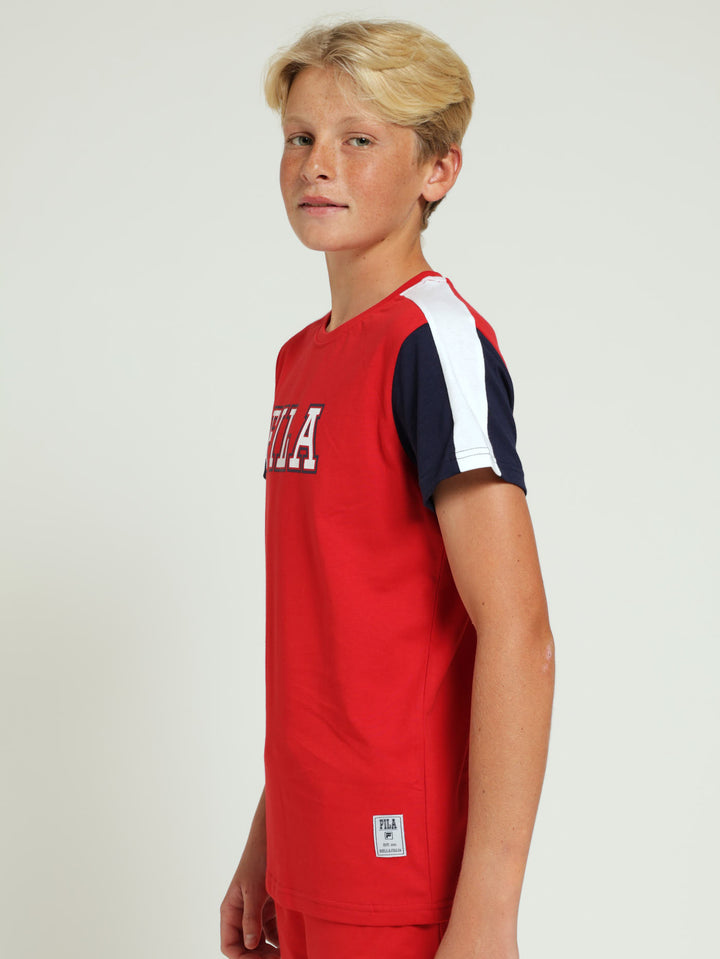 Boys Emelio Tee - Red