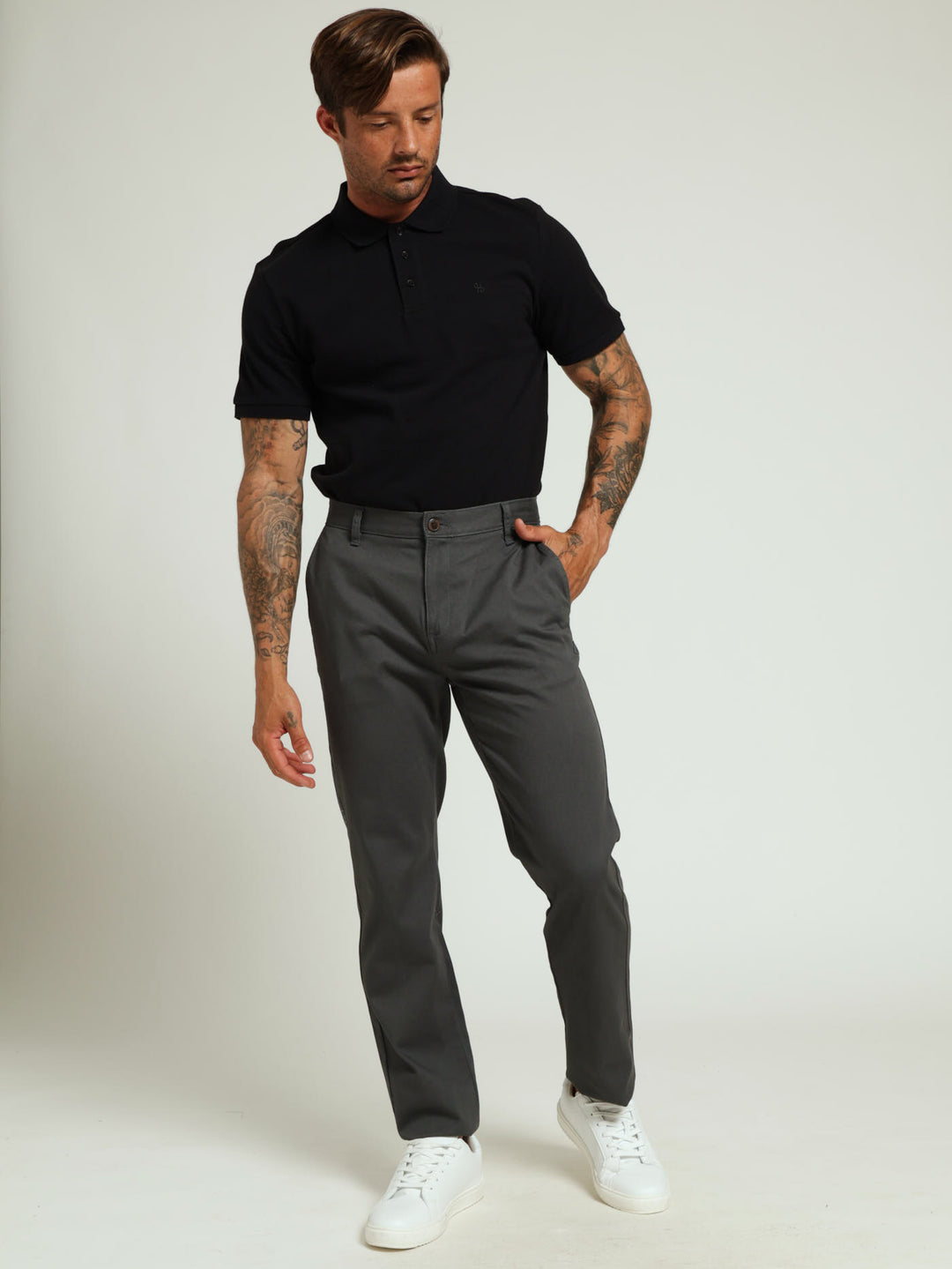 Basic Fit Chino - Grey