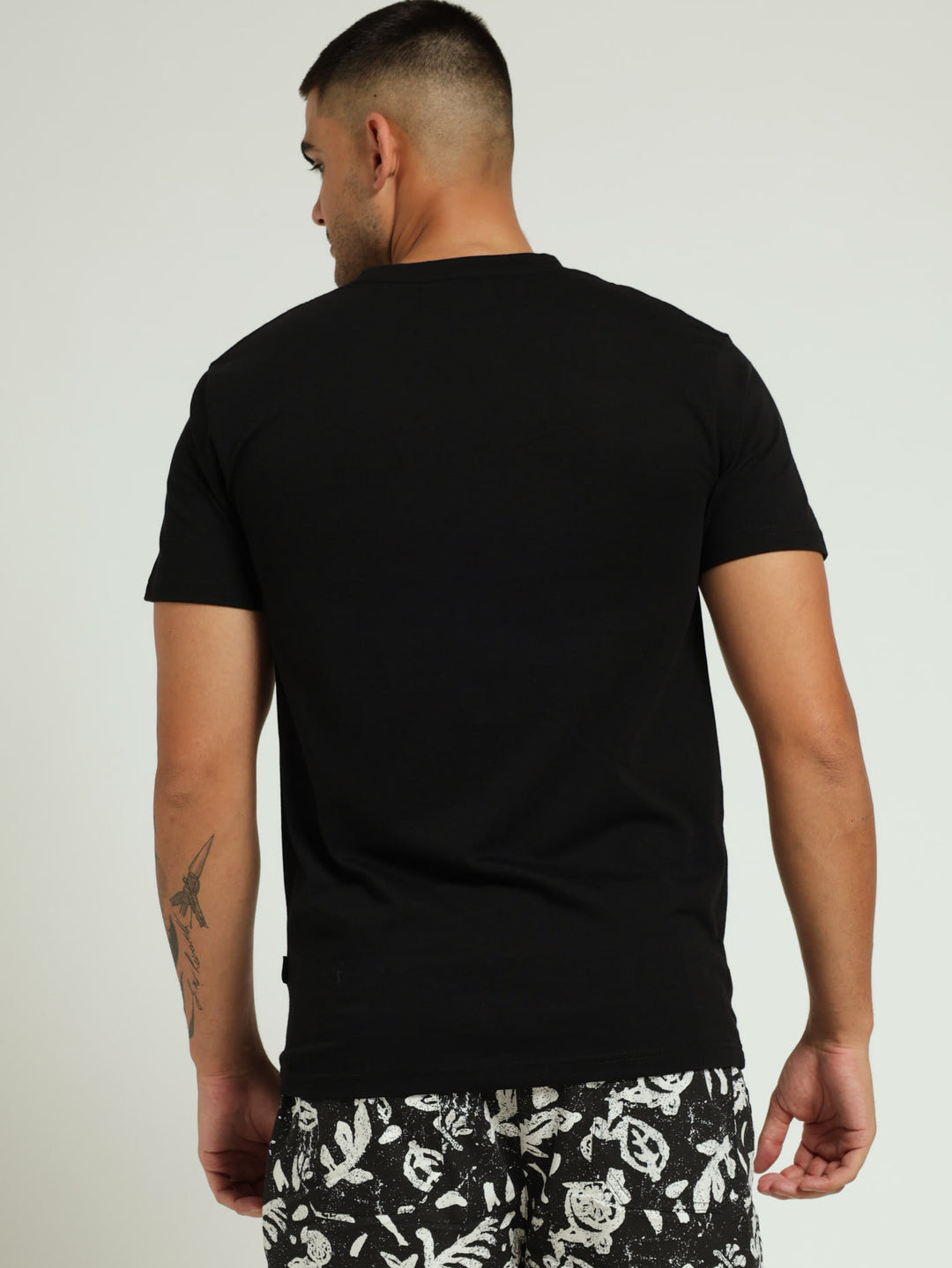 Basic Print Tee - Black