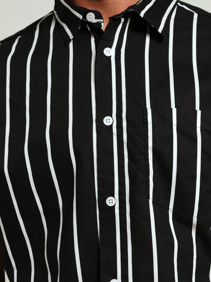 Stripe Shirt - Black/White