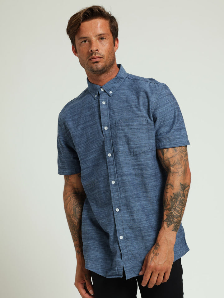 Slub Shirt - Dark Blue