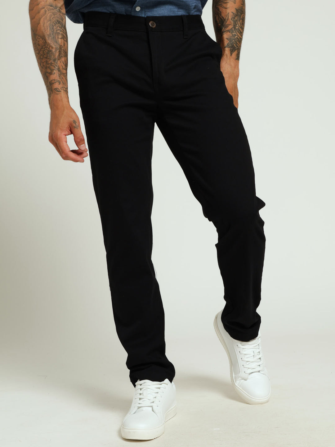 Slim Fit Chino - Black