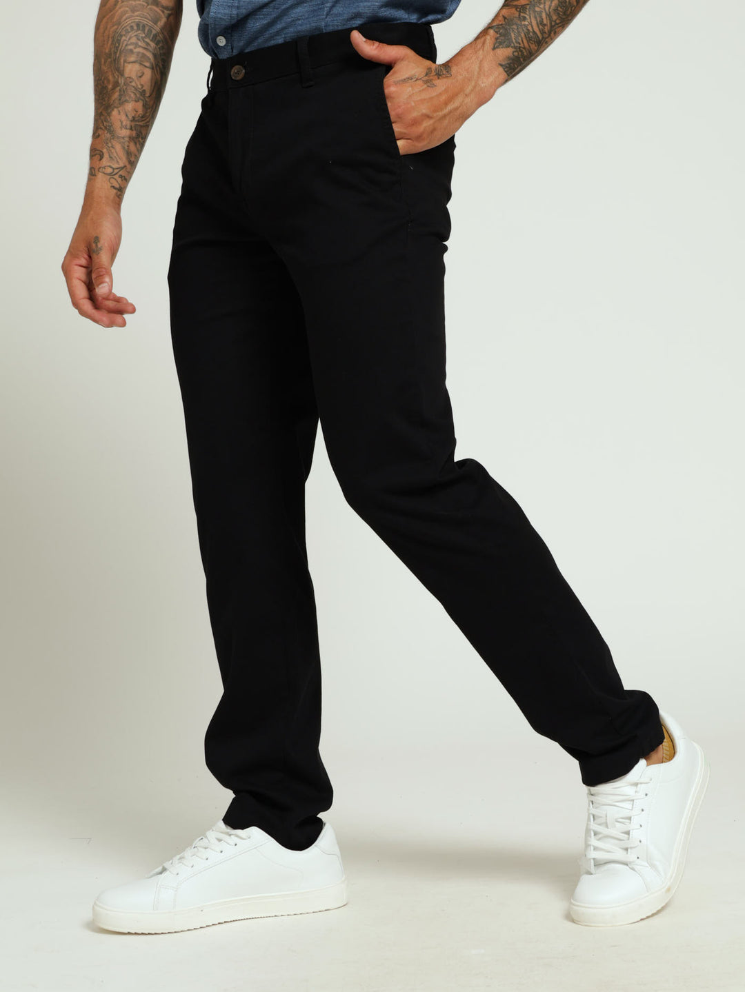 Slim Fit Chino - Black