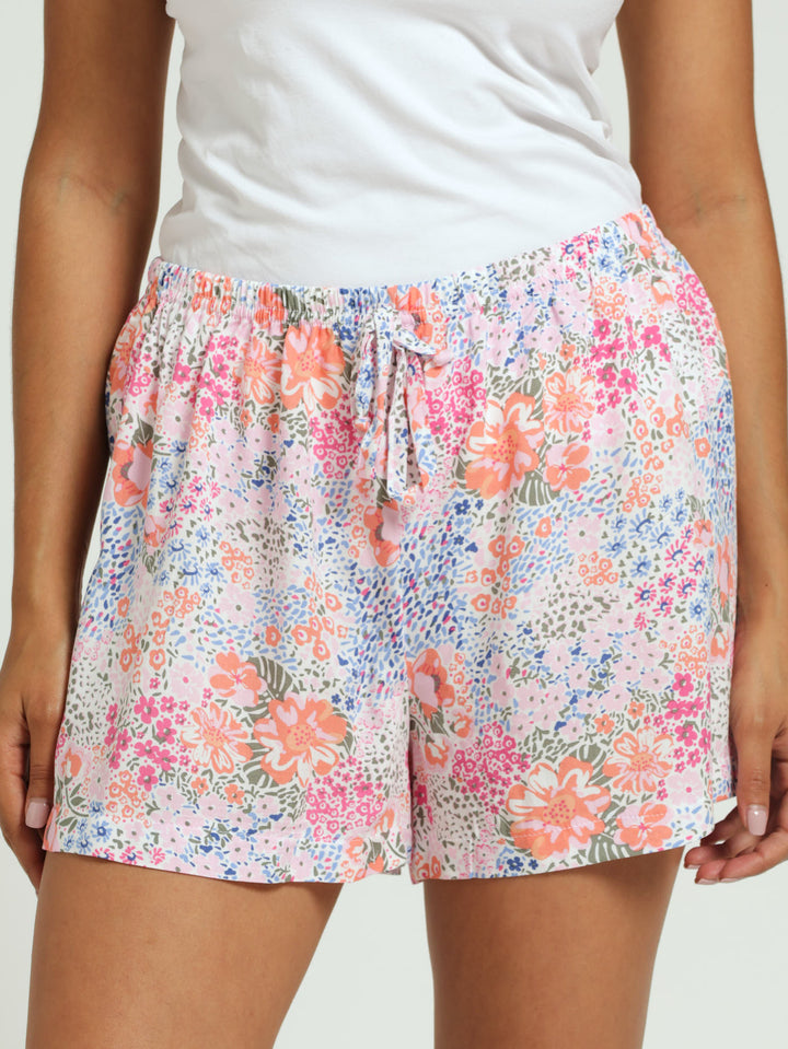 2 Pack Ditsy Floral Woven Shorts