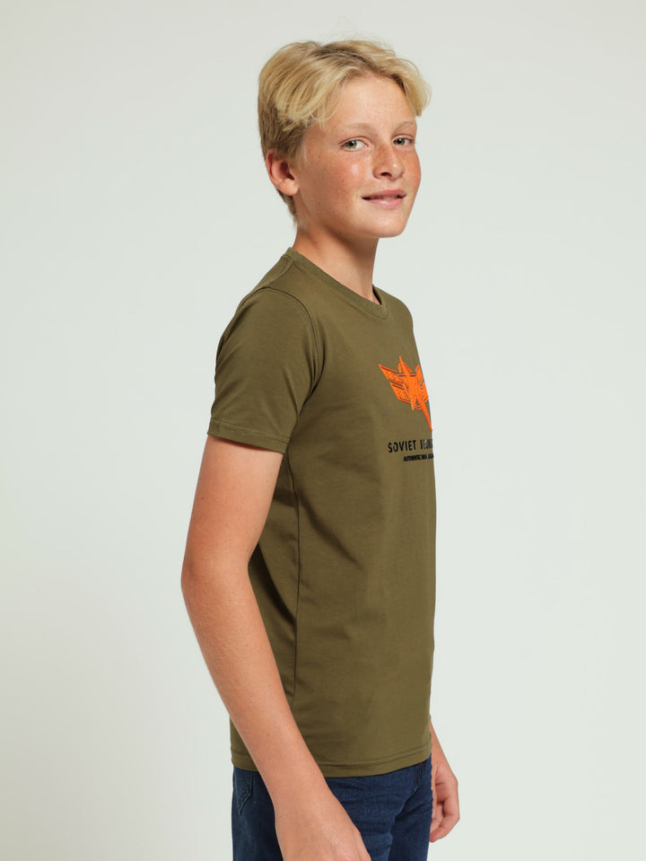 Boys Sizzle Tee - Olive