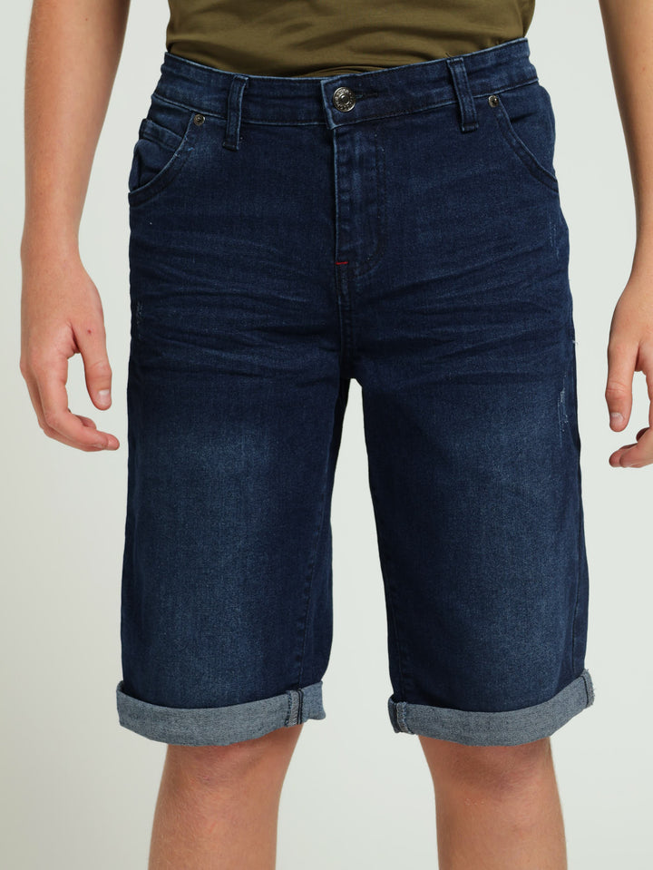 Boys Denim Angelo Shorts - Indigo