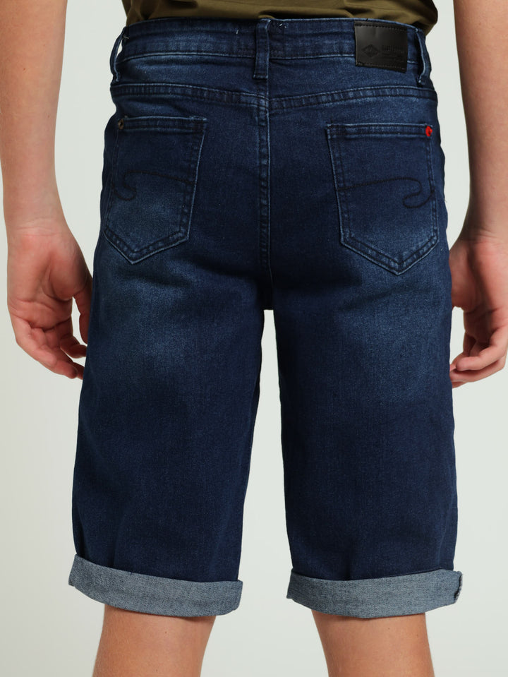 Boys Denim Angelo Shorts - Indigo