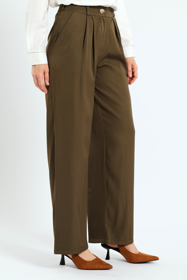 Paddle Wideleg Pant - Fatigue