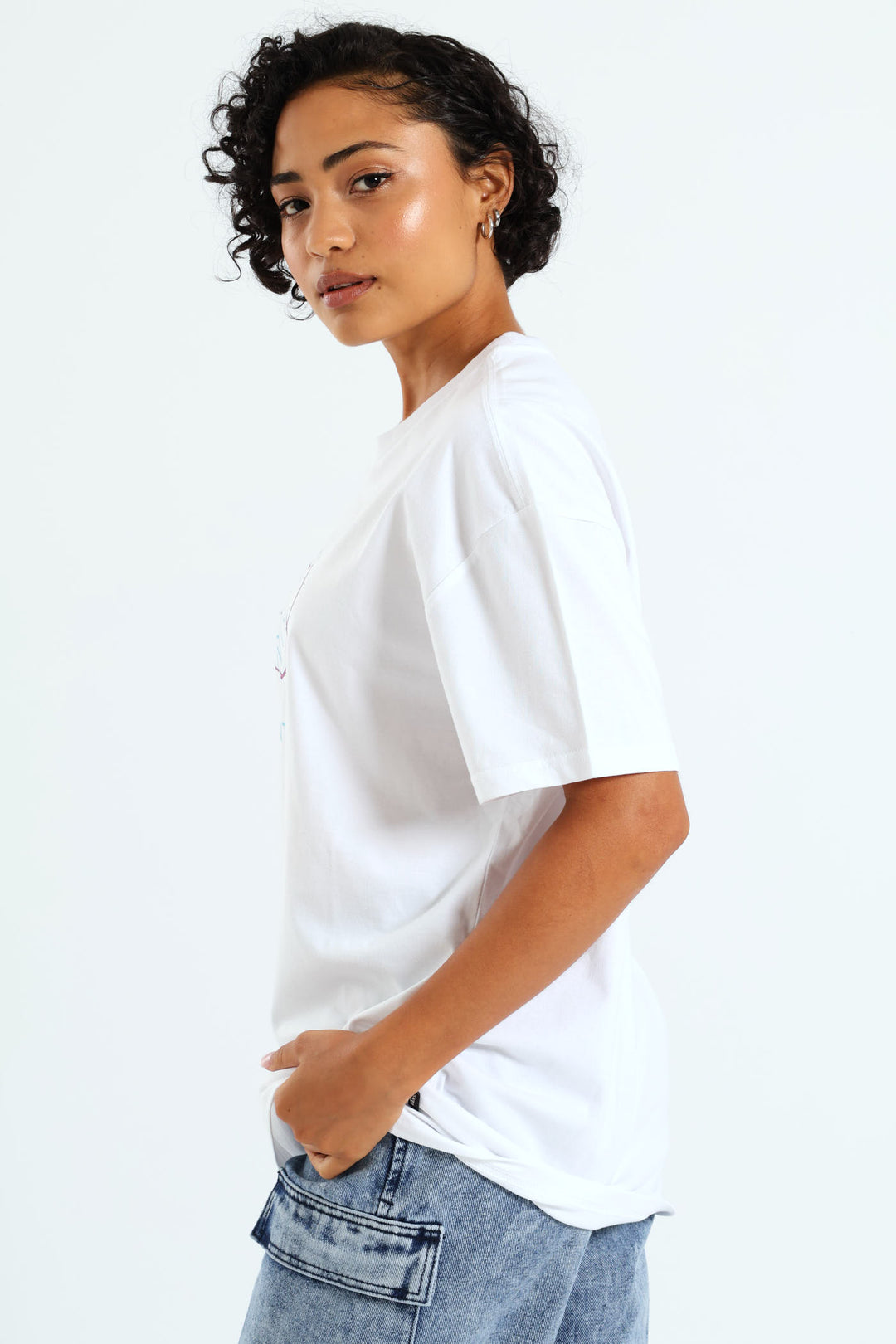 Beyond Oversized Tee - White