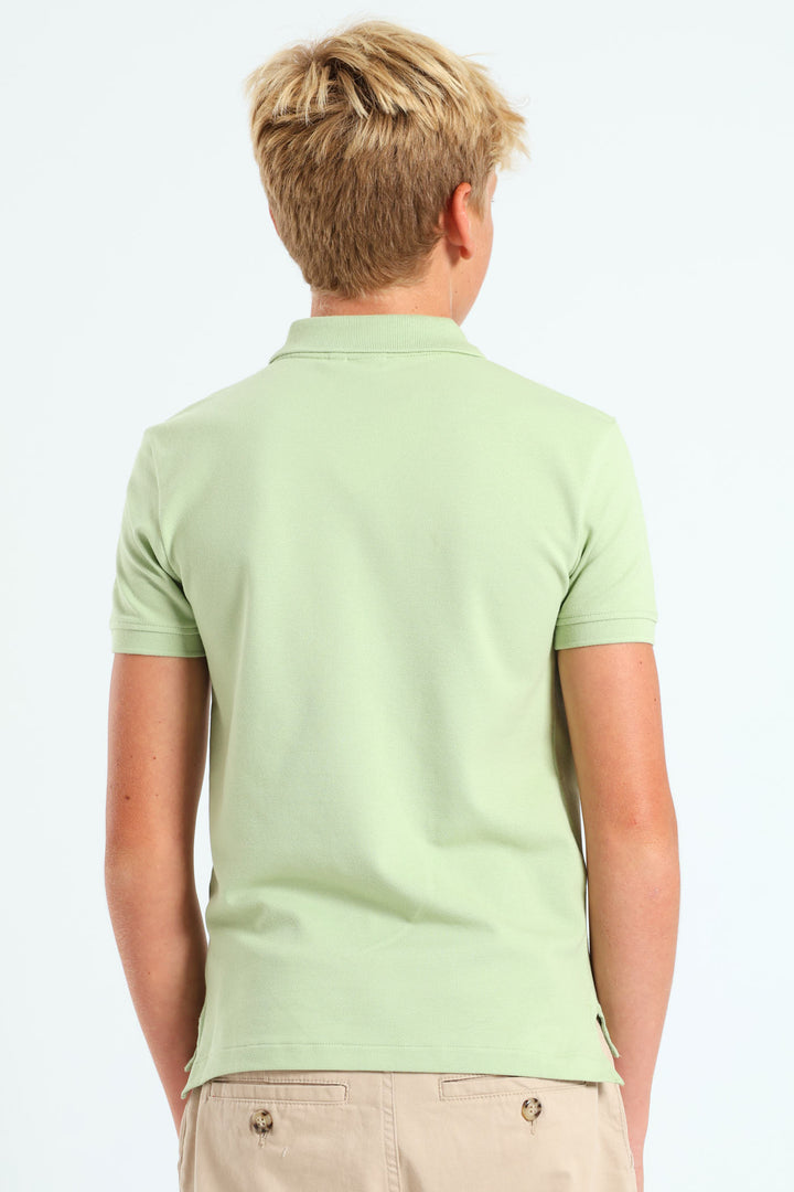 Boys Sea Green Austin Golfer - Green