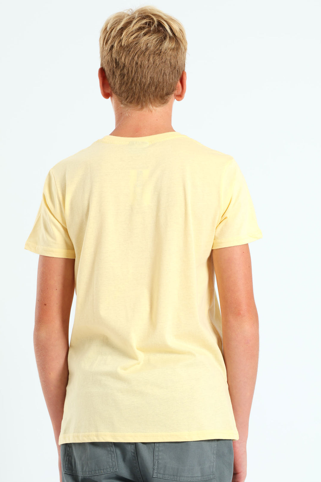 Boys Beach Print Tee - Yellow