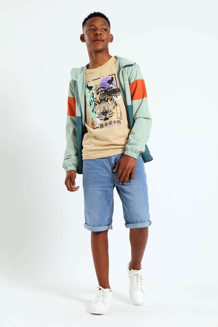 Boys Light Weight Colourblock Jacket