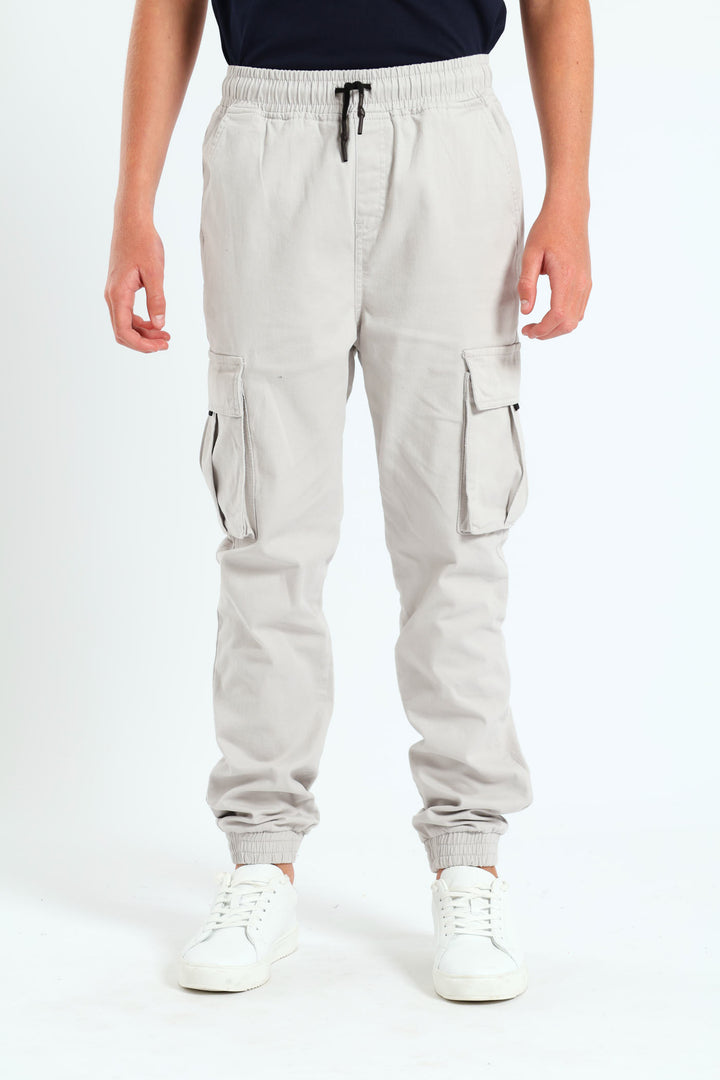 Boys Below Cargo Pants - Light Grey