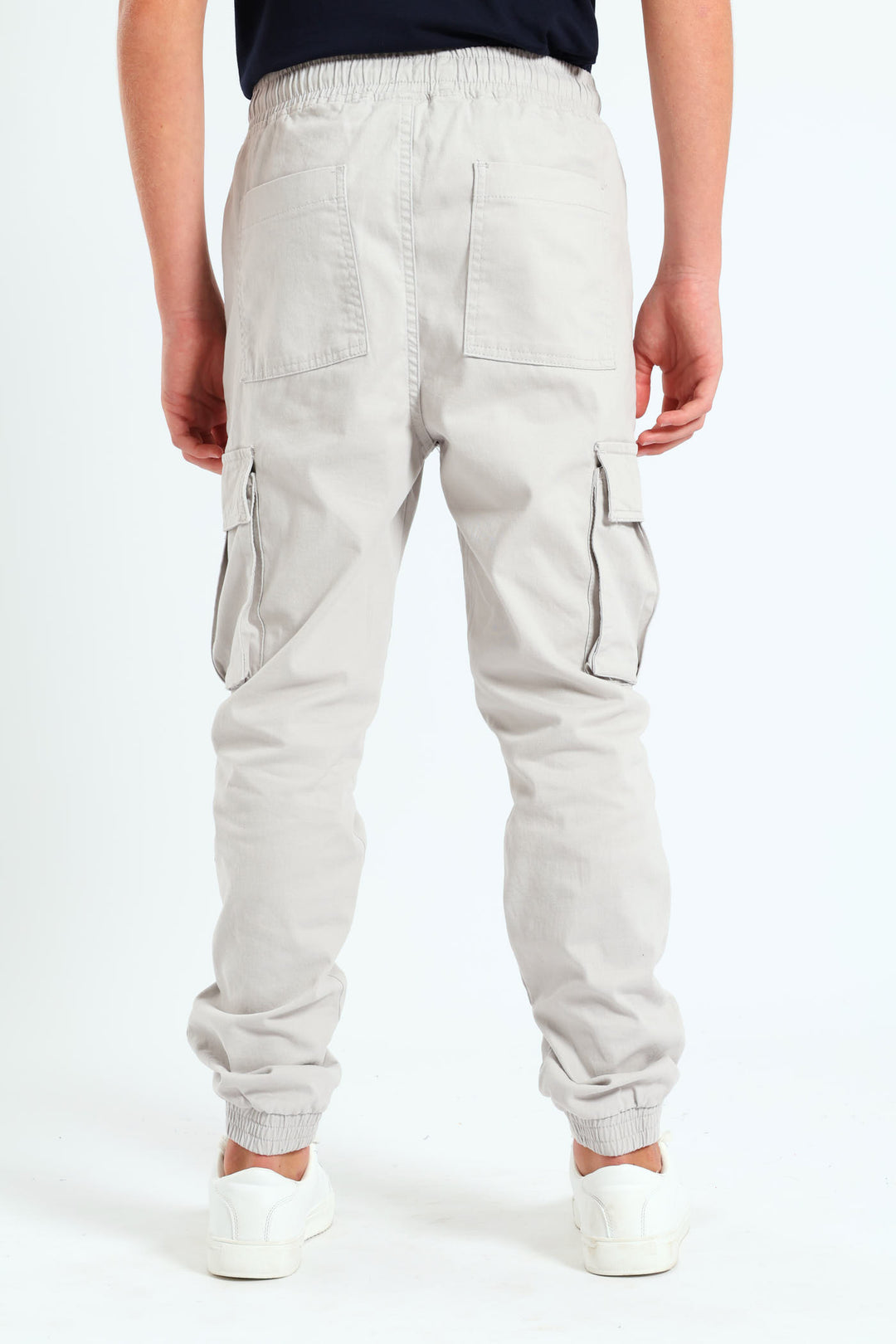 Boys Below Cargo Pants - Light Grey