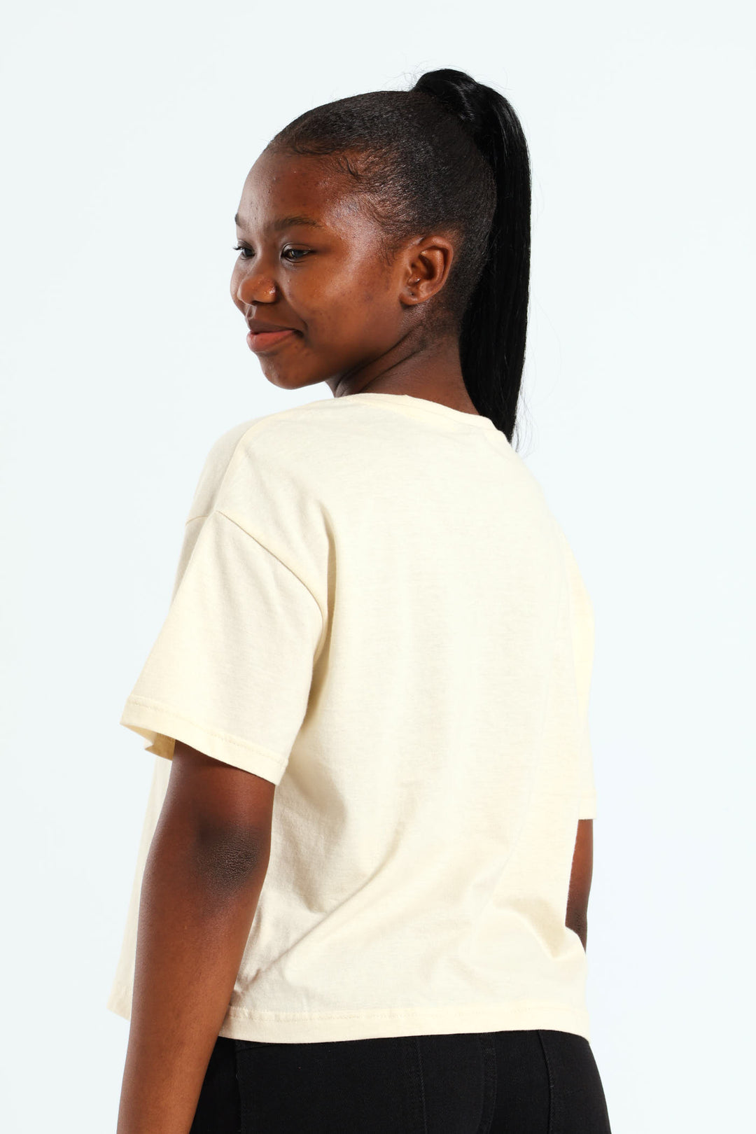 Girls Boxy NYC Tee - Cream