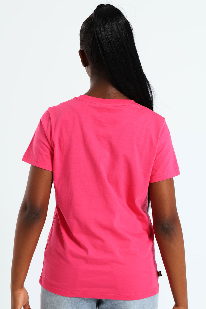 Girls Star Logo Tee - Pink