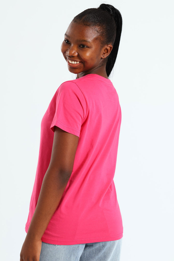 Girls Star Logo Tee - Pink