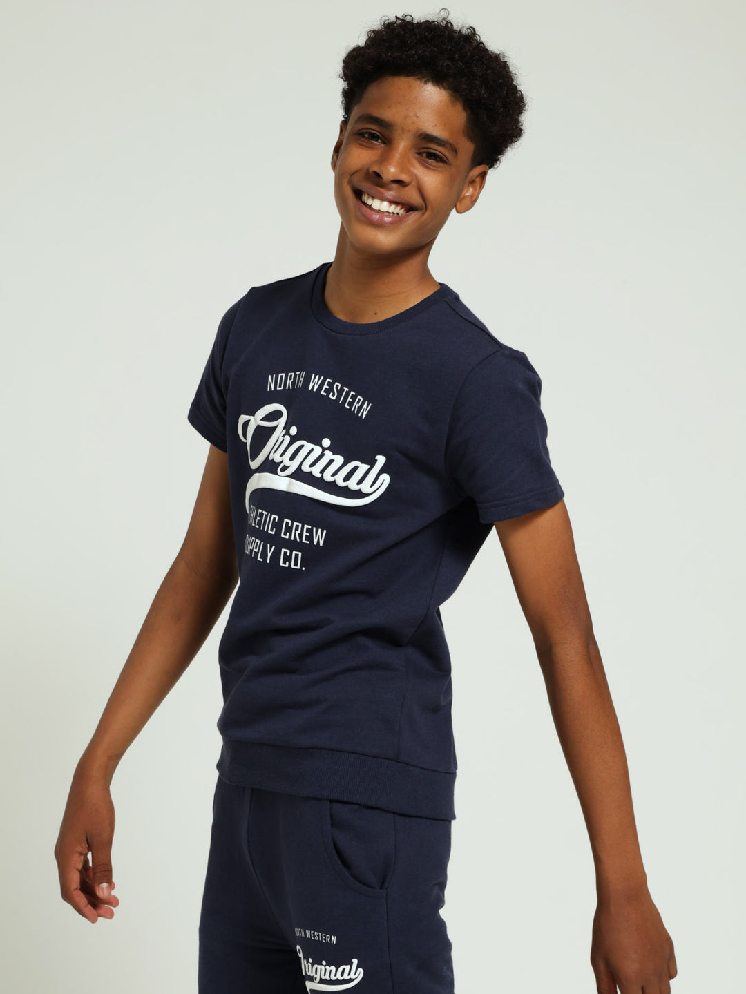 Boys Original Fleece Top - Navy