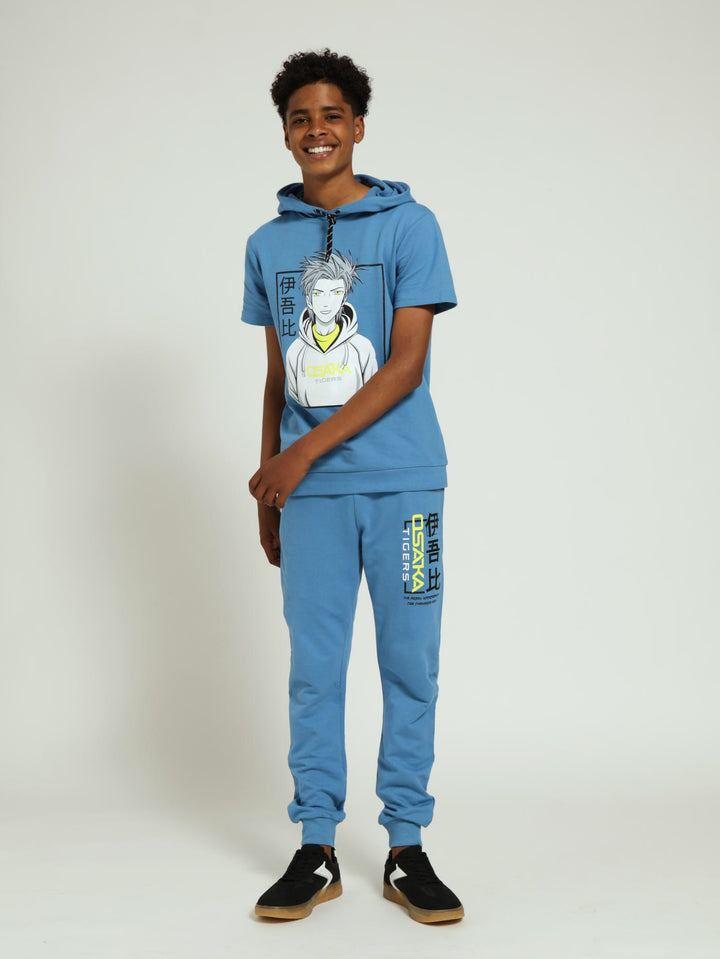 Boys Blue Anime Fleece Top