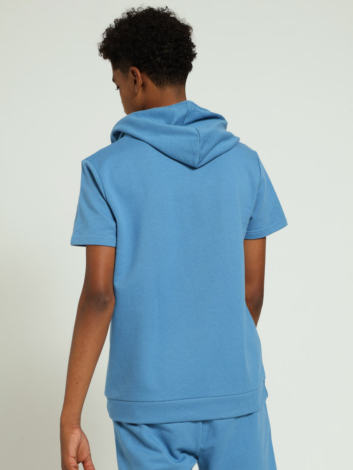 Boys Blue Anime Fleece Top