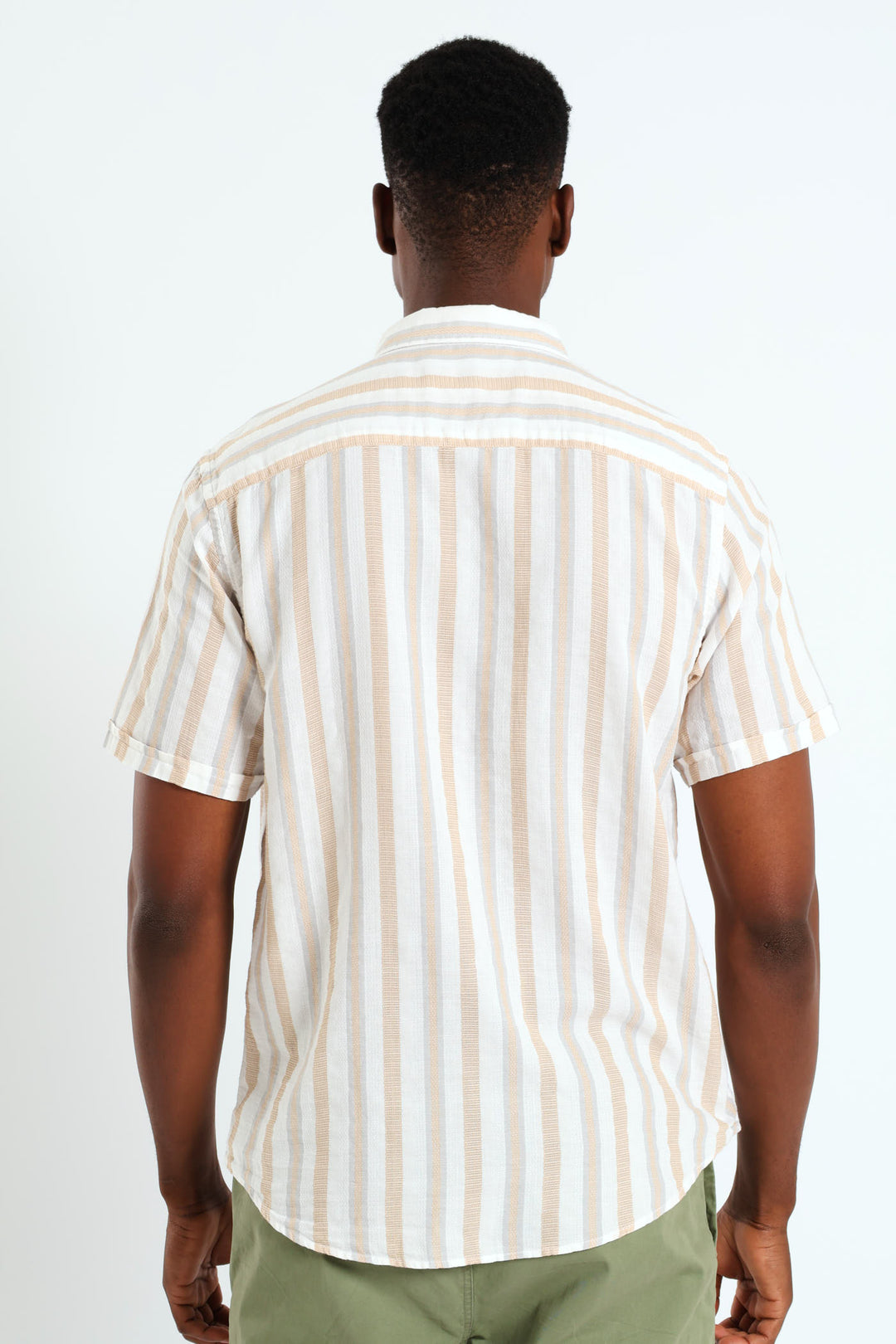 Buttondown Stripe Shirt - Stone