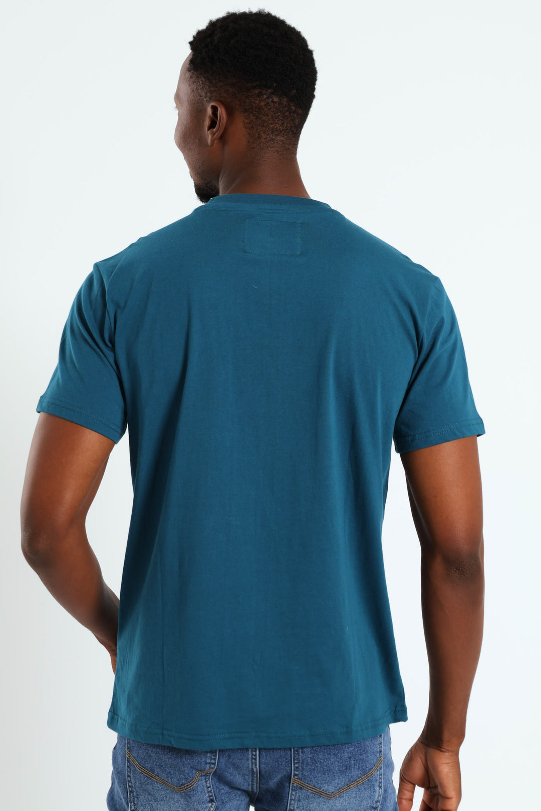 Toweling Applique Tee - Teal