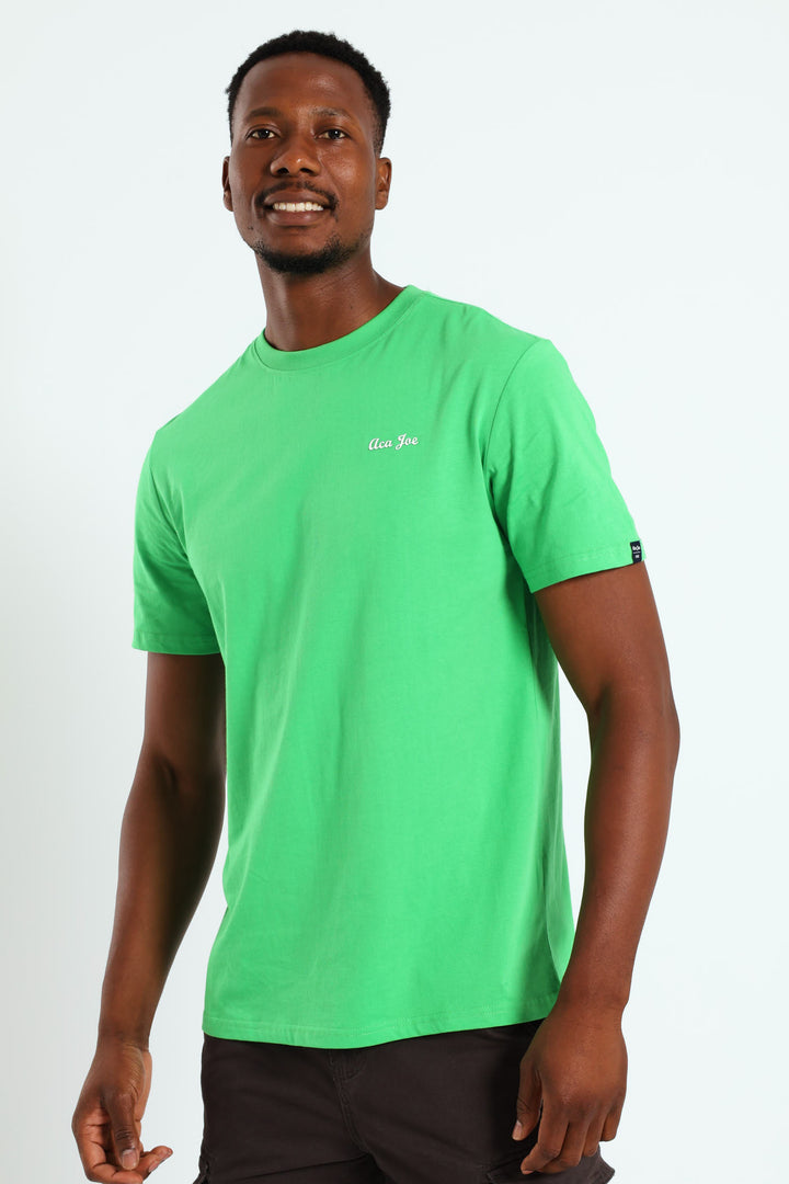 Basic Script Logo Tee - Green