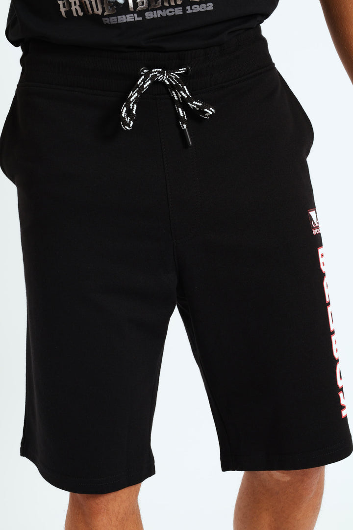 Familiar Fleece Shorts - Black