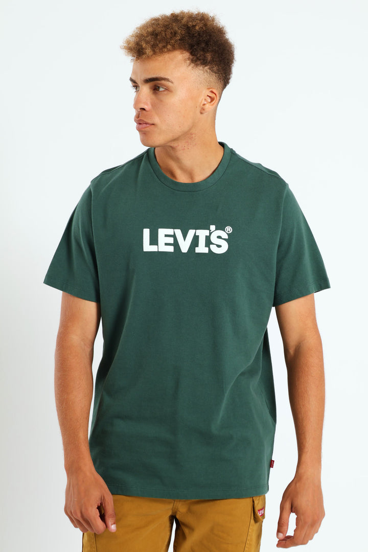 Graphic Crewneck Tee - Forest Green