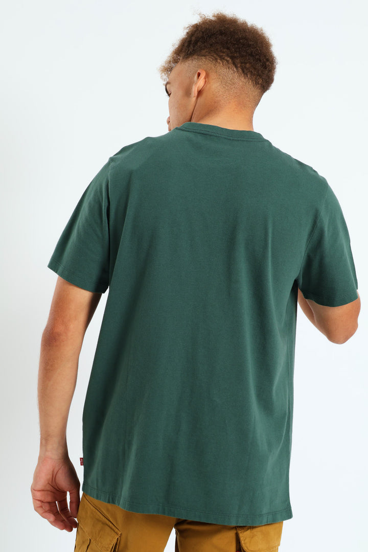 Graphic Crewneck Tee - Forest Green