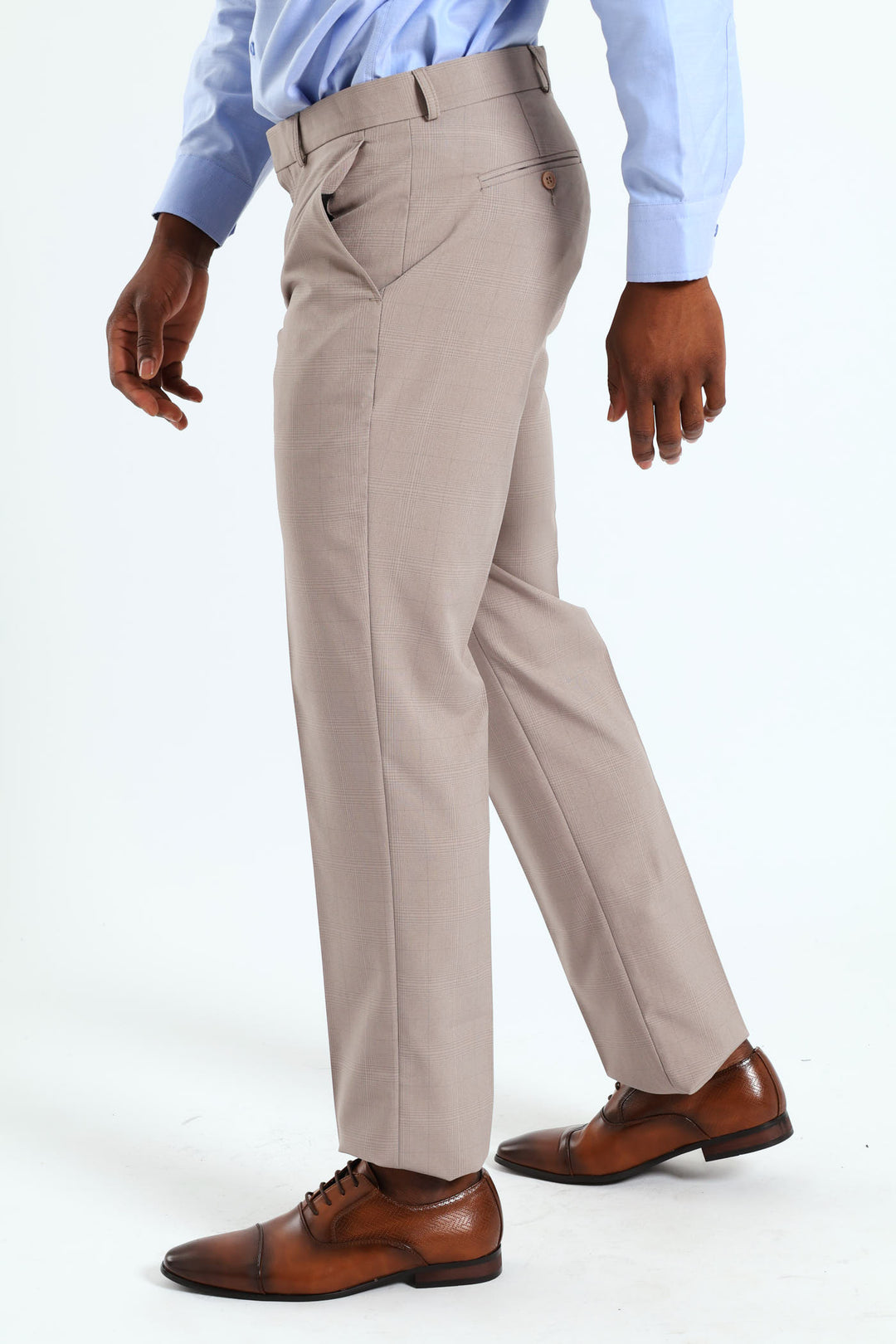 Glen Check Trousers - Neutral