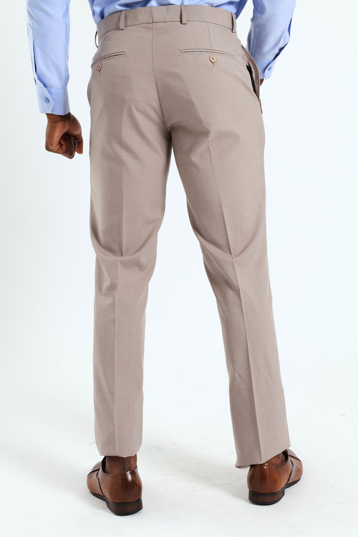 Glen Check Trousers - Neutral