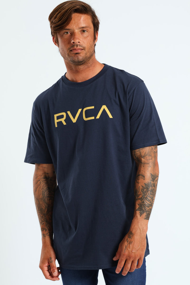 Big Brand Short Sleeve Tee - Navy