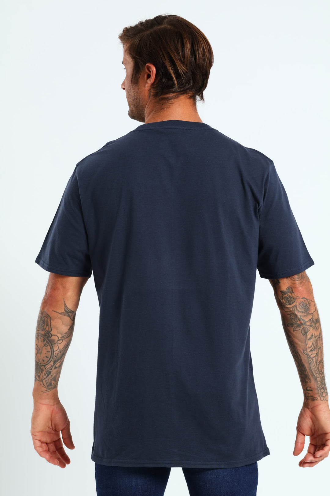 Big Brand Short Sleeve Tee - Navy