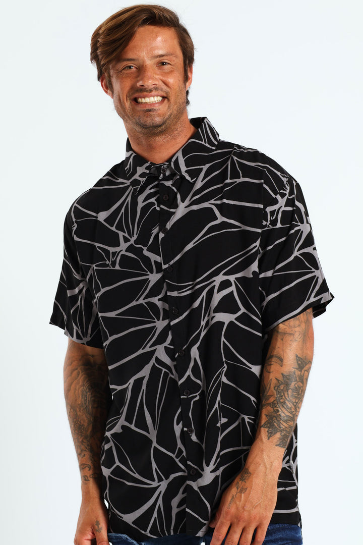 Brad Short Sleeve Shirt - Black