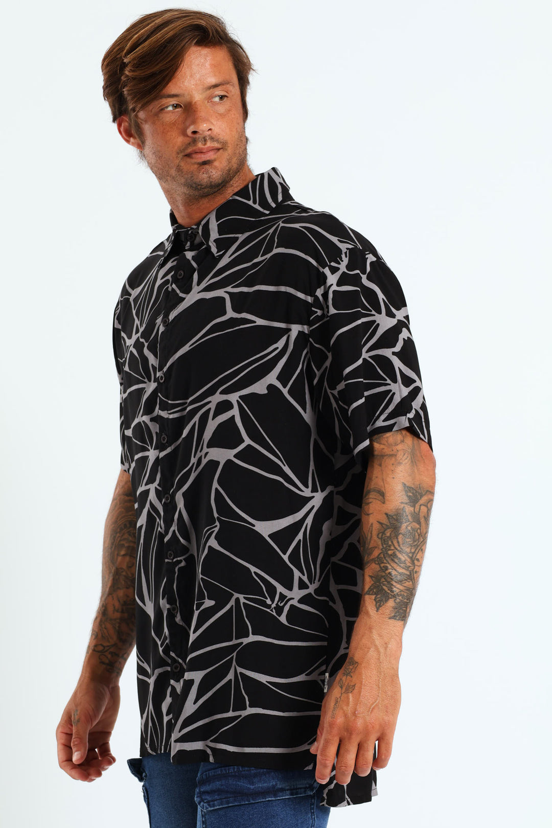 Brad Short Sleeve Shirt - Black