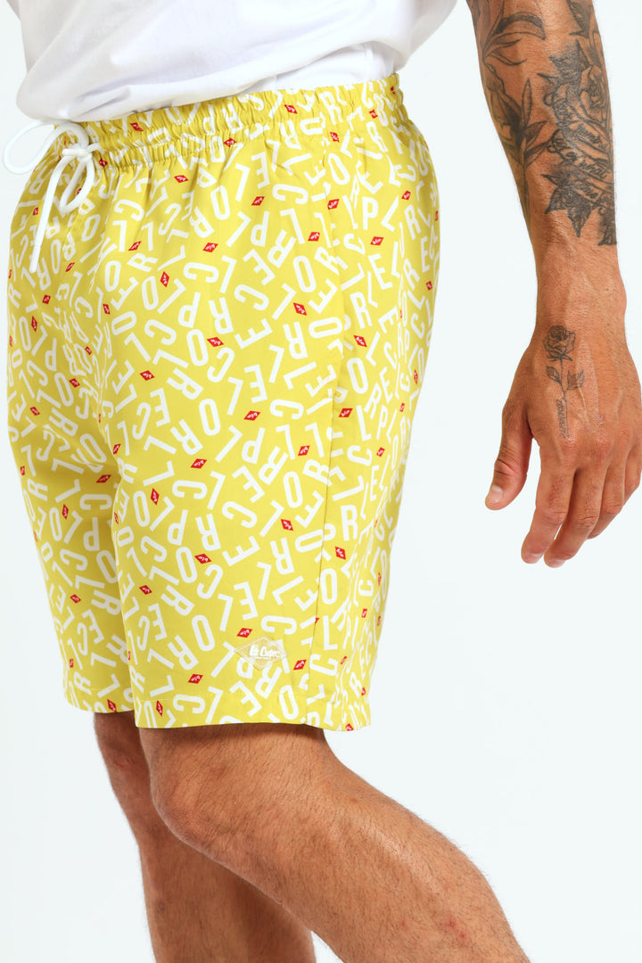 Original Doodle Swim Short - Yellow