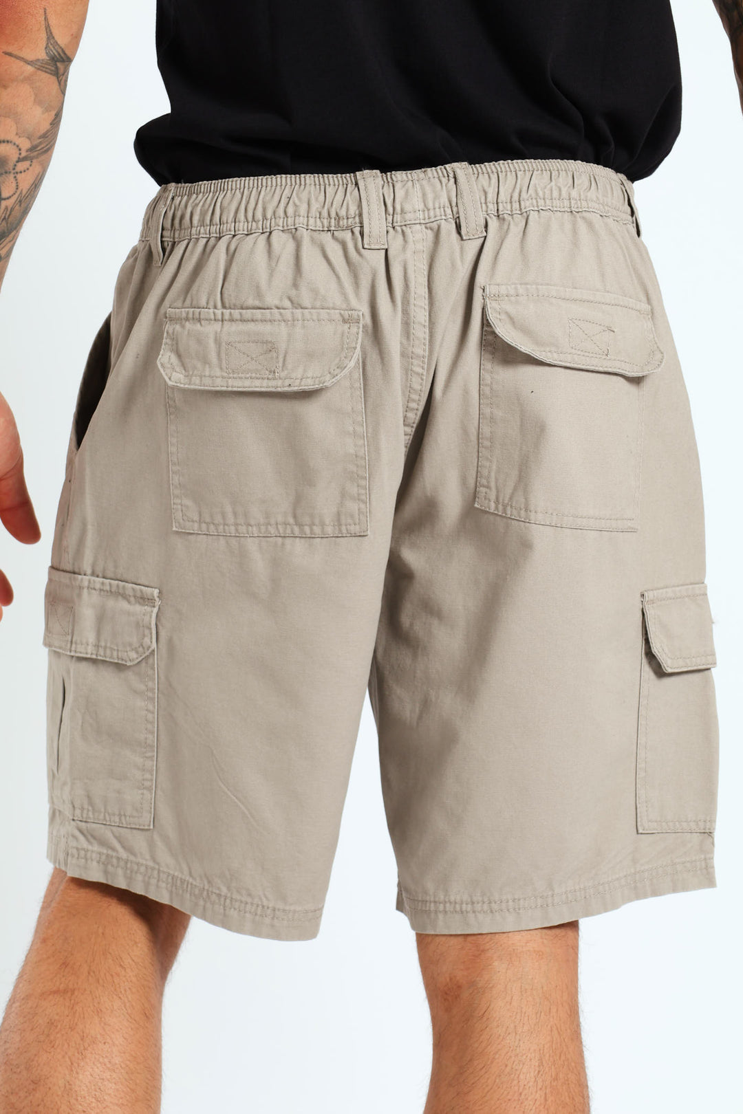 Willys 21cm Elasticated Shorts - Khaki