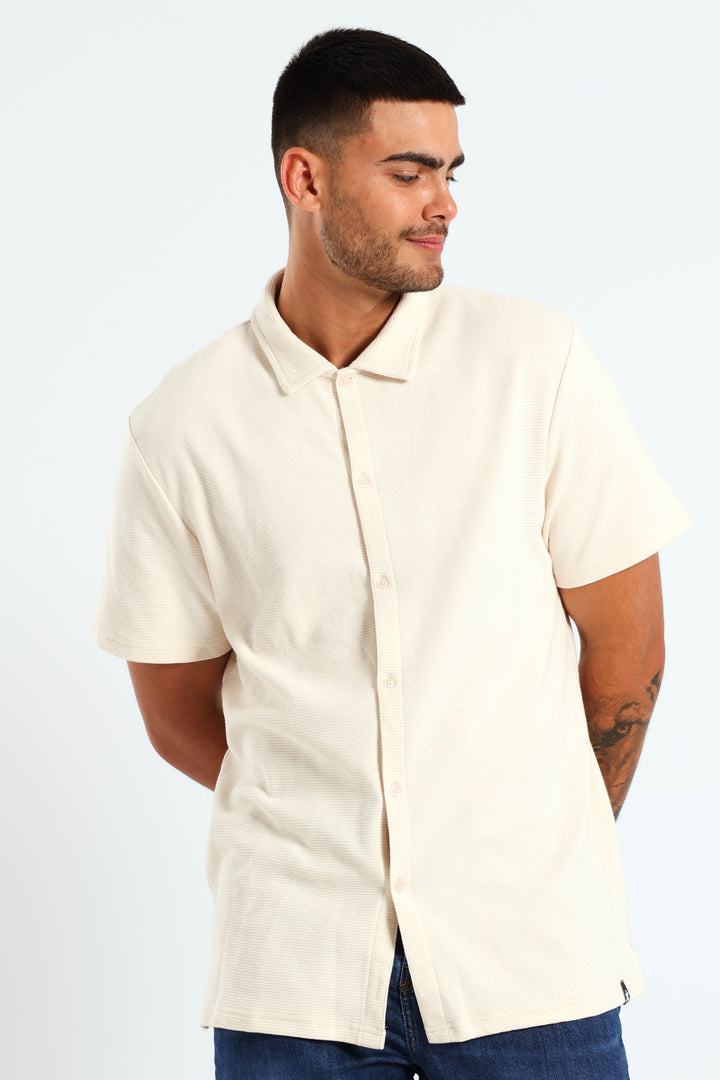 Ottoman Knit Shirt - Off White