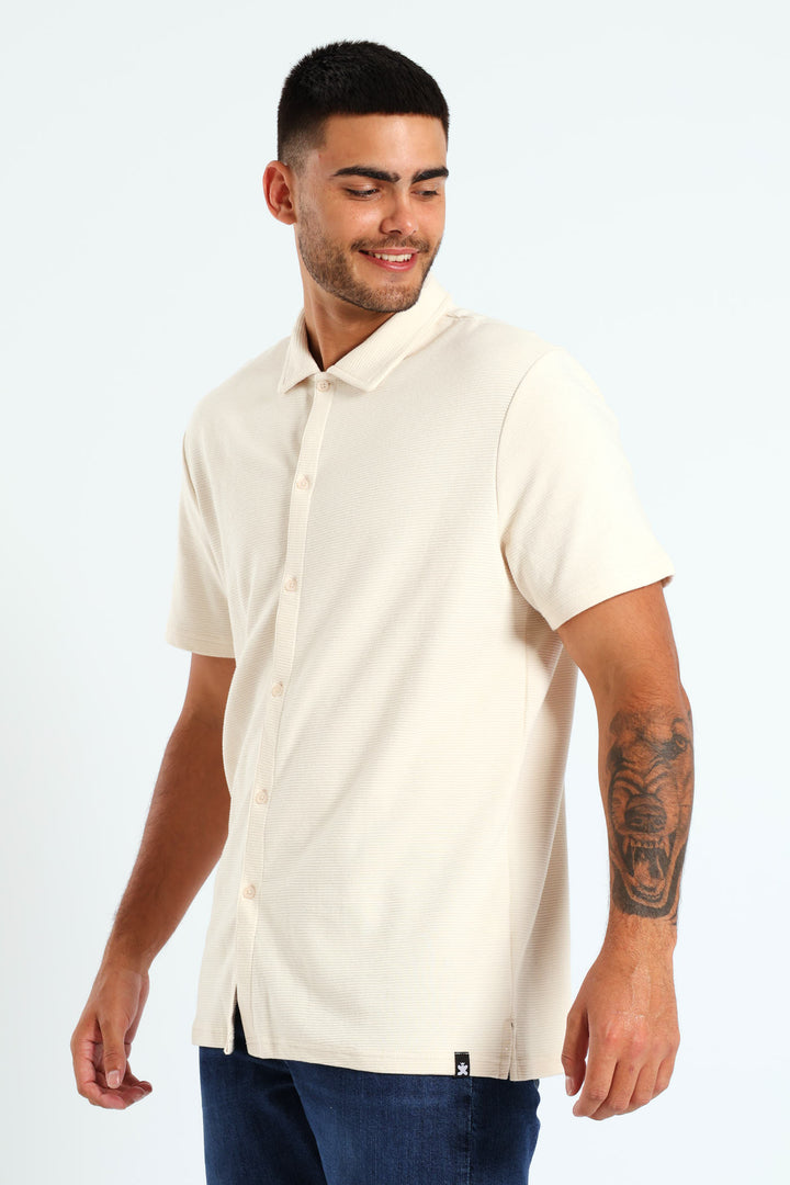 Ottoman Knit Shirt - Off White