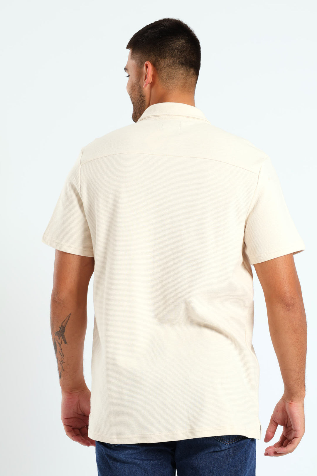 Ottoman Knit Shirt - Off White