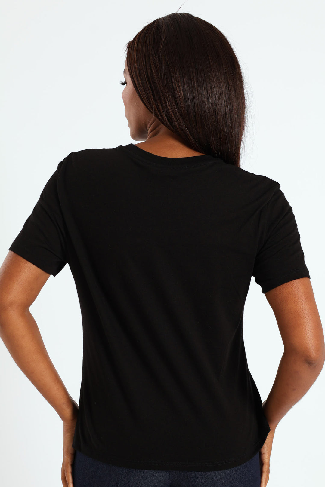 Cornelli Flower Tee - Black