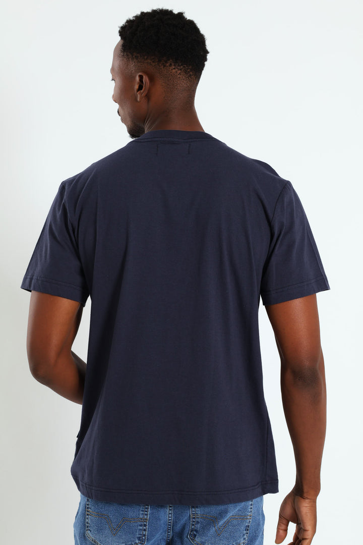 Stone Dnmco Print Tee - Navy