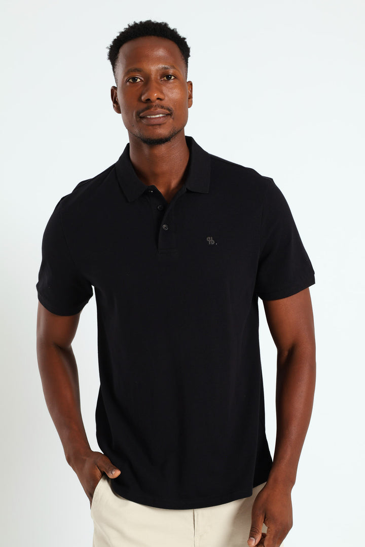 Basic Regular Fit Golfer - Black