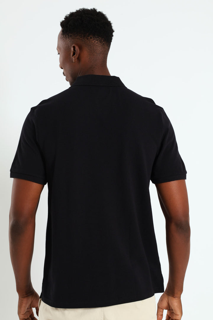 Basic Regular Fit Golfer - Black