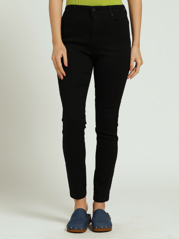 Push-Up Skinny Denim Jean - Black